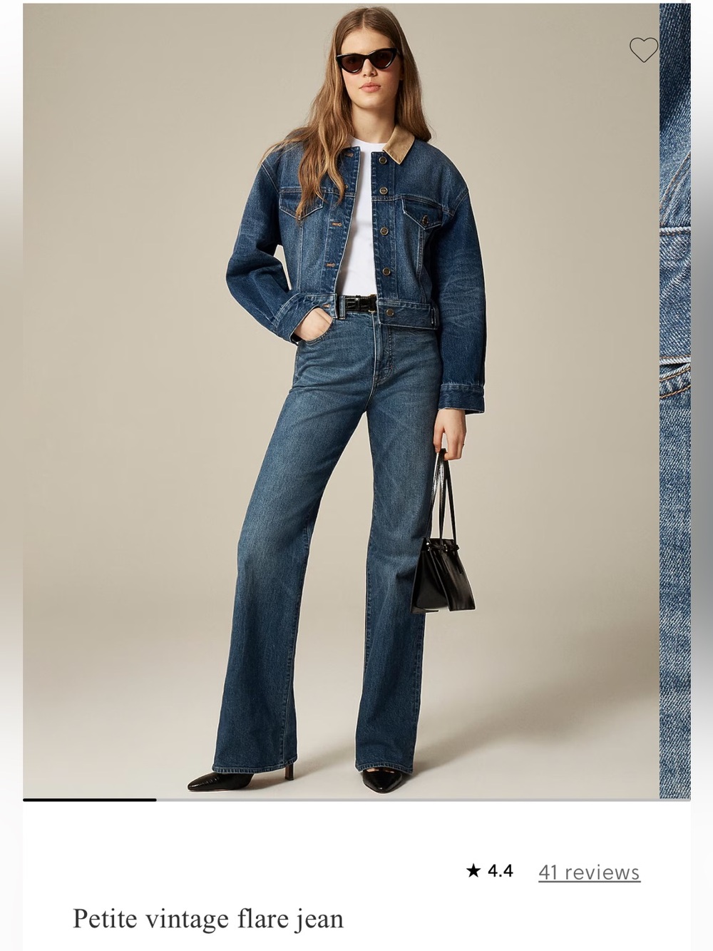 J. Crew Petite Vintage Flare Jeans 31P NWT